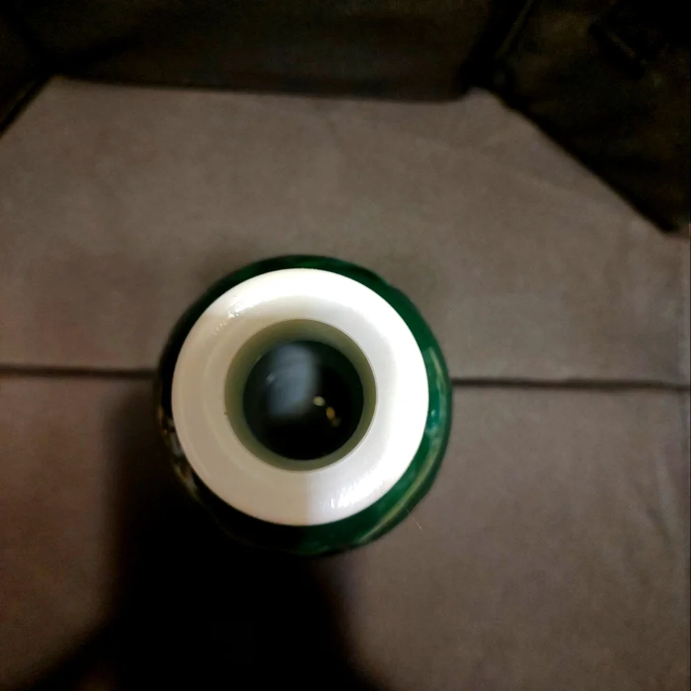 🌿💚🌿 Delightful Vintage 80's Avon Petite Forest Green Faux Jade Fragrance Vase - Picture 12 of 15